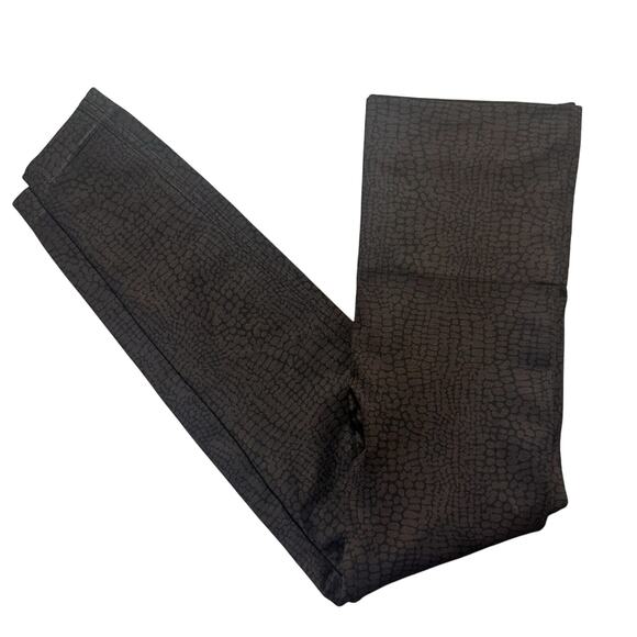 Spanx Brown Black Seamless Animal Print Leggings - Picture 1 of 4